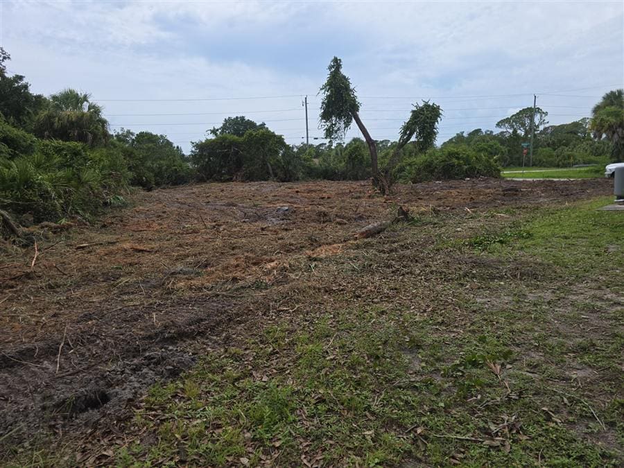 The same Southwest Florida lot cleared to open ground after Clear Path's work.